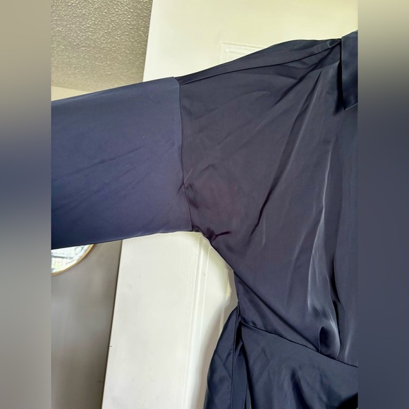 NWT gorgeous navy blue shirt dress, women’s size L - Picture 4 of 8